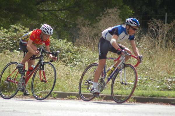 Juniors Jack Walk and Jayden Maniveld break way in C grade